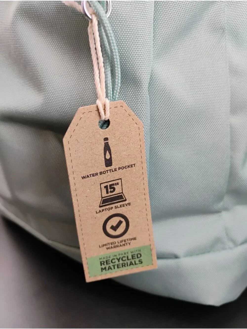 JanSport Light Blue Backpack Classic Design Durable Material Adjustable Straps